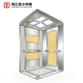 China Fuji Brand Oem Panoramic Cheap Residential Square Gearless Led Glass Mirror Good View Sightseeing Elevator Lift